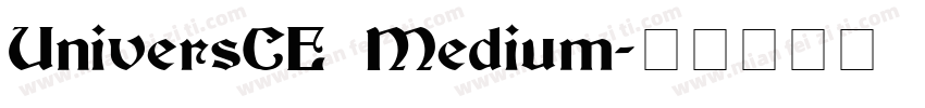UniversCE Medium字体转换